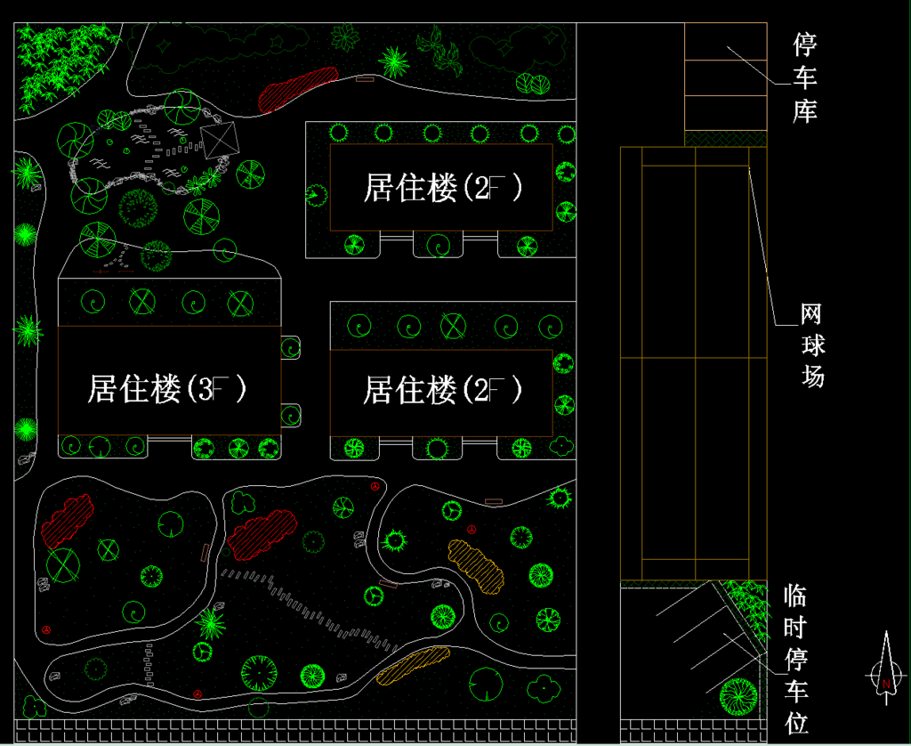 公园广场 日式小游园设计