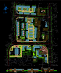 公园广场 某镇建设规划图