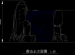 公园广场 施工假山