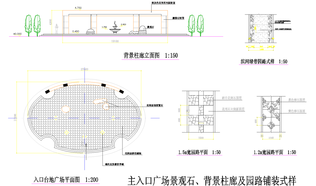 公园广场 园林小品