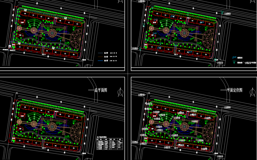 公园广场 总平面图