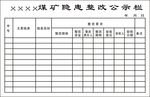 煤矿隐患整改公示栏