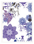 中国风水墨画  水墨花卉背景