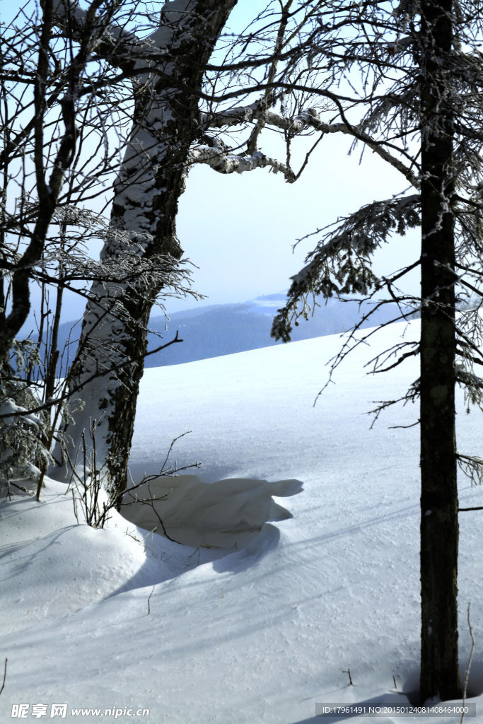 二郎河雪景