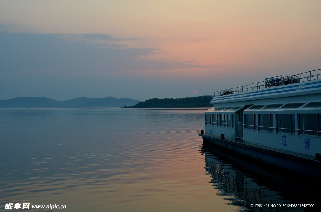 太湖夕阳