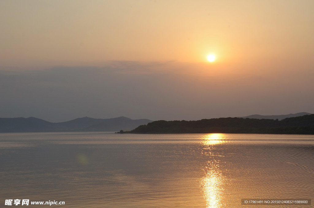 太湖夕阳