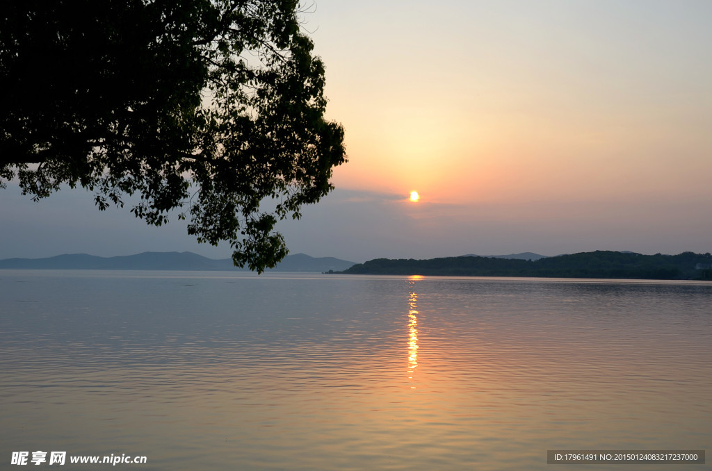 太湖夕阳