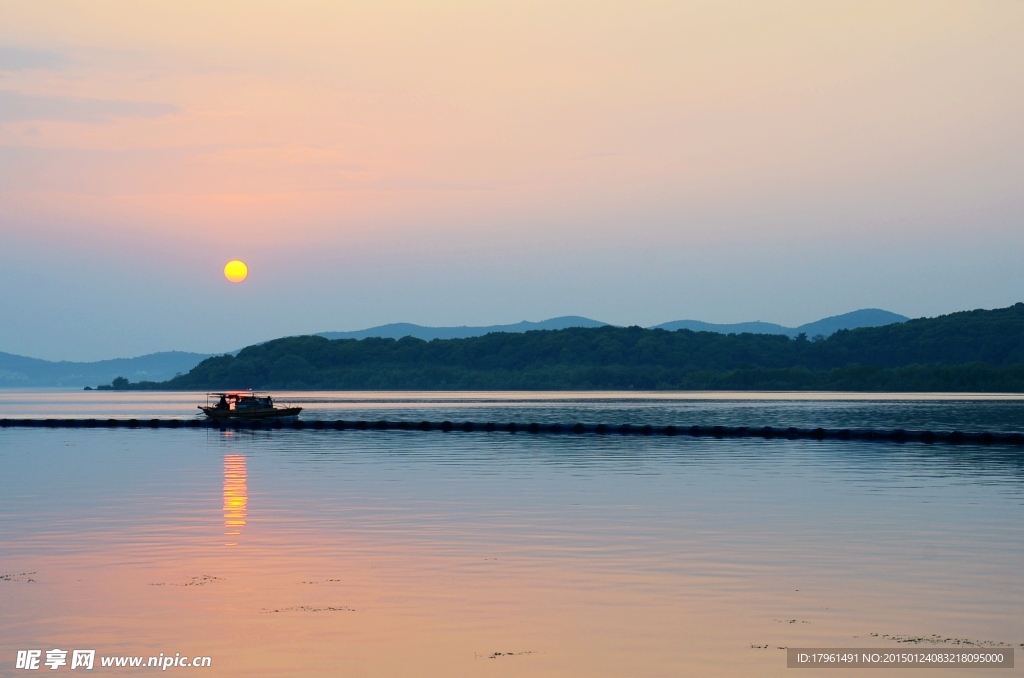 太湖夕阳