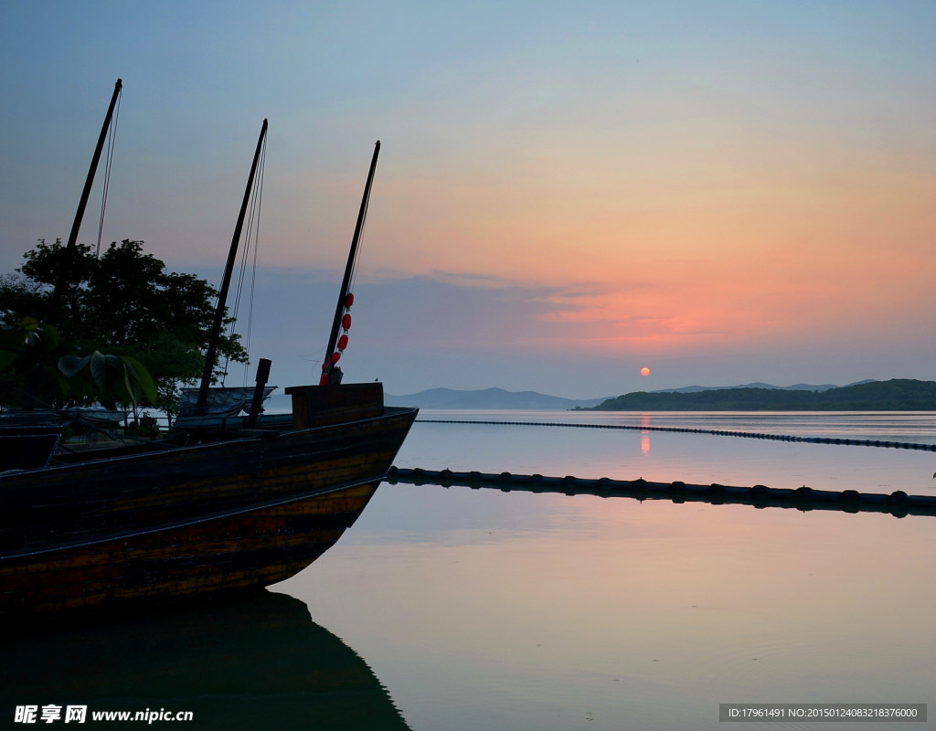 太湖夕阳