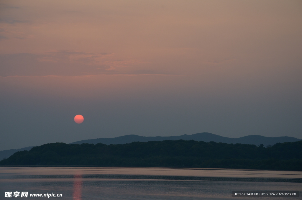 太湖夕阳