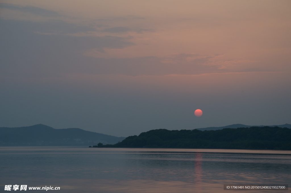 太湖夕阳