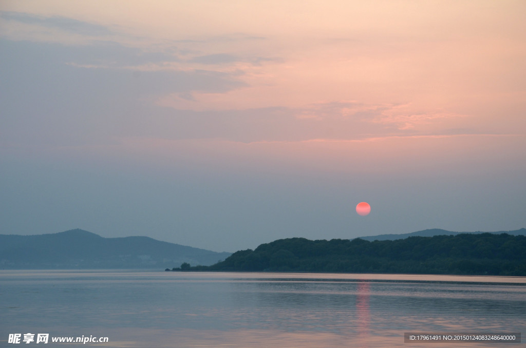 太湖夕阳