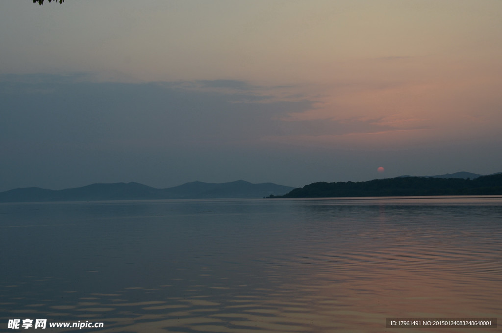 太湖夕阳