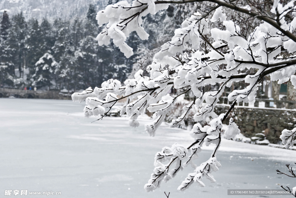 庐山雪景