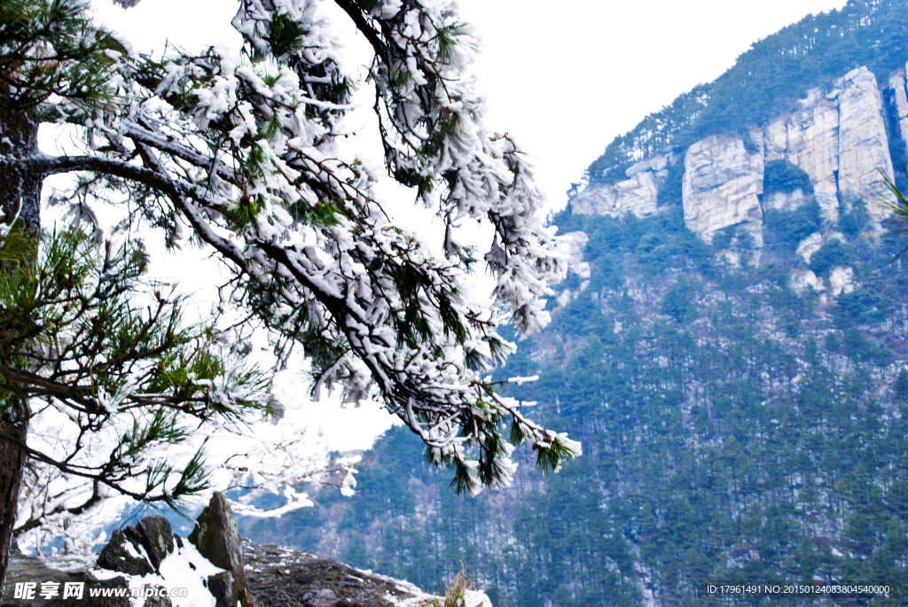 庐山雪景