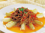 腊八豆蒸茶树菇