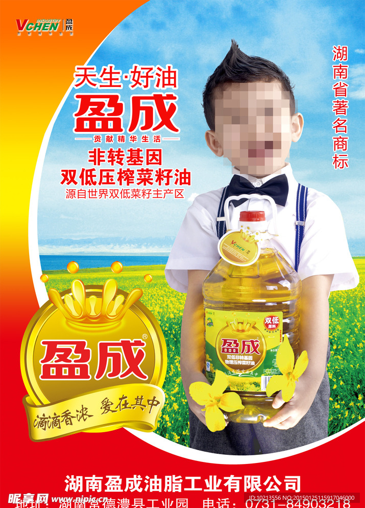 盈成菜籽油海报
