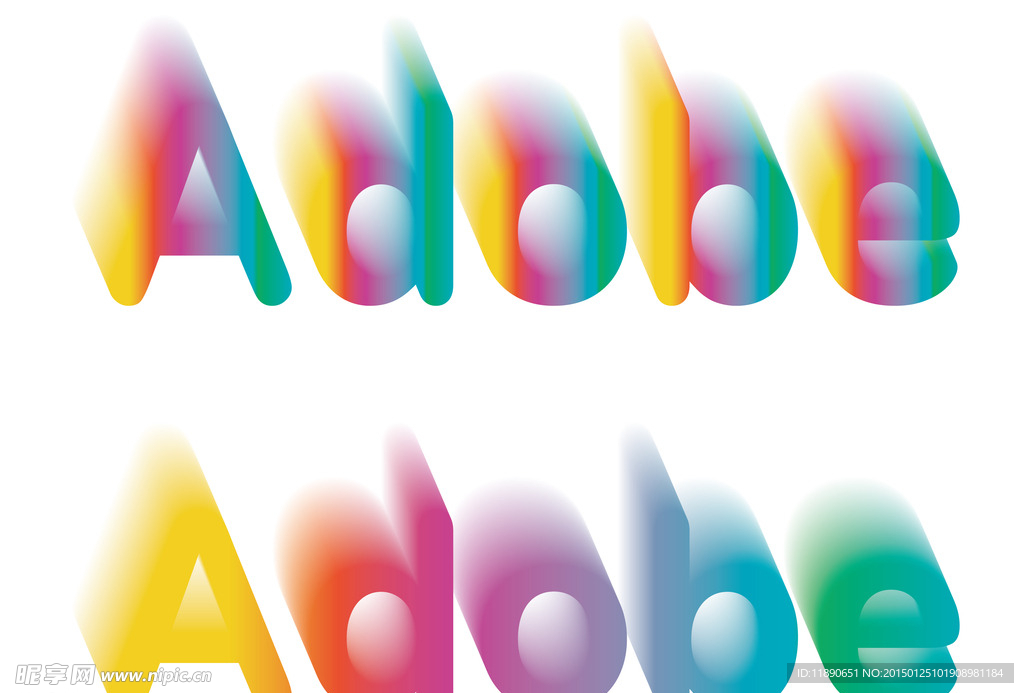 Adobe3D特效炫彩字