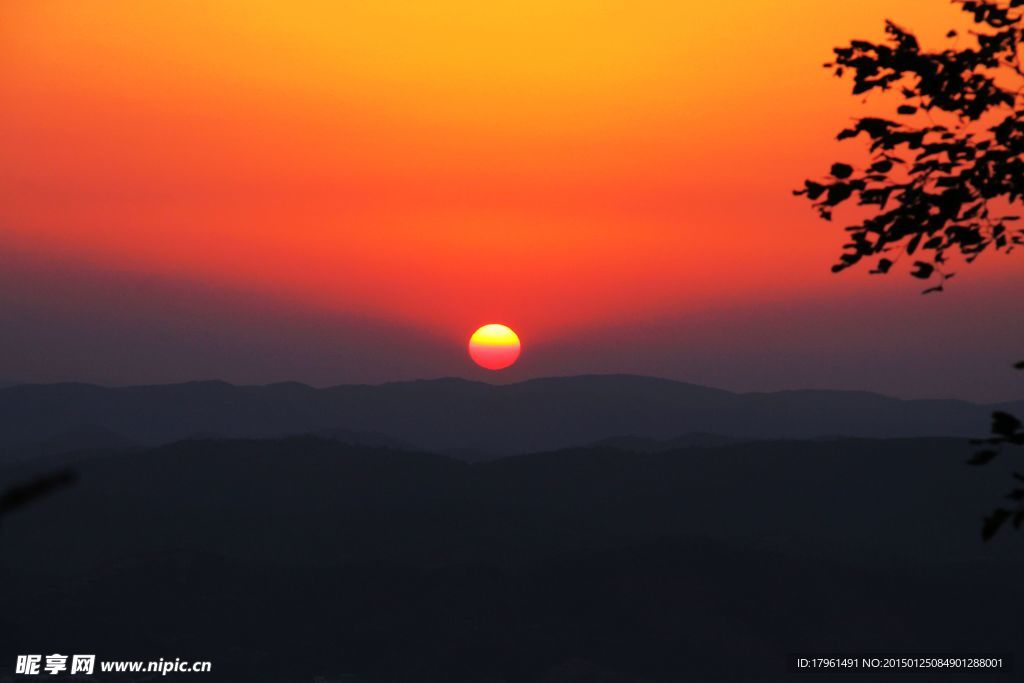 苏仙岭夕阳