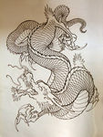 阿亮传统刺青画集 游龙线稿
