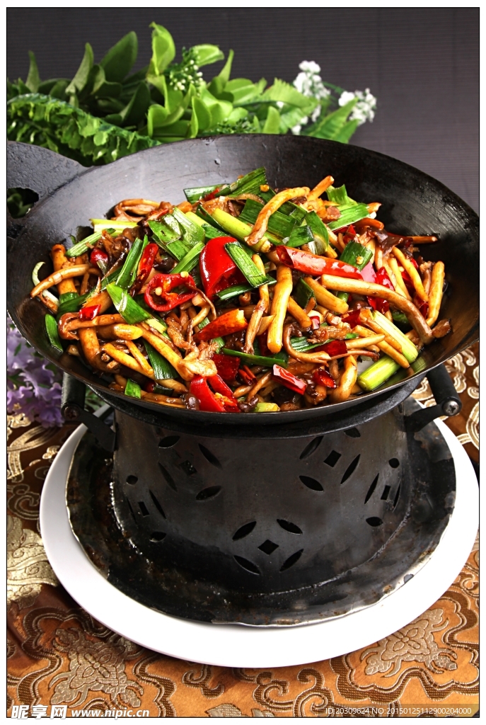 干锅茶树菇