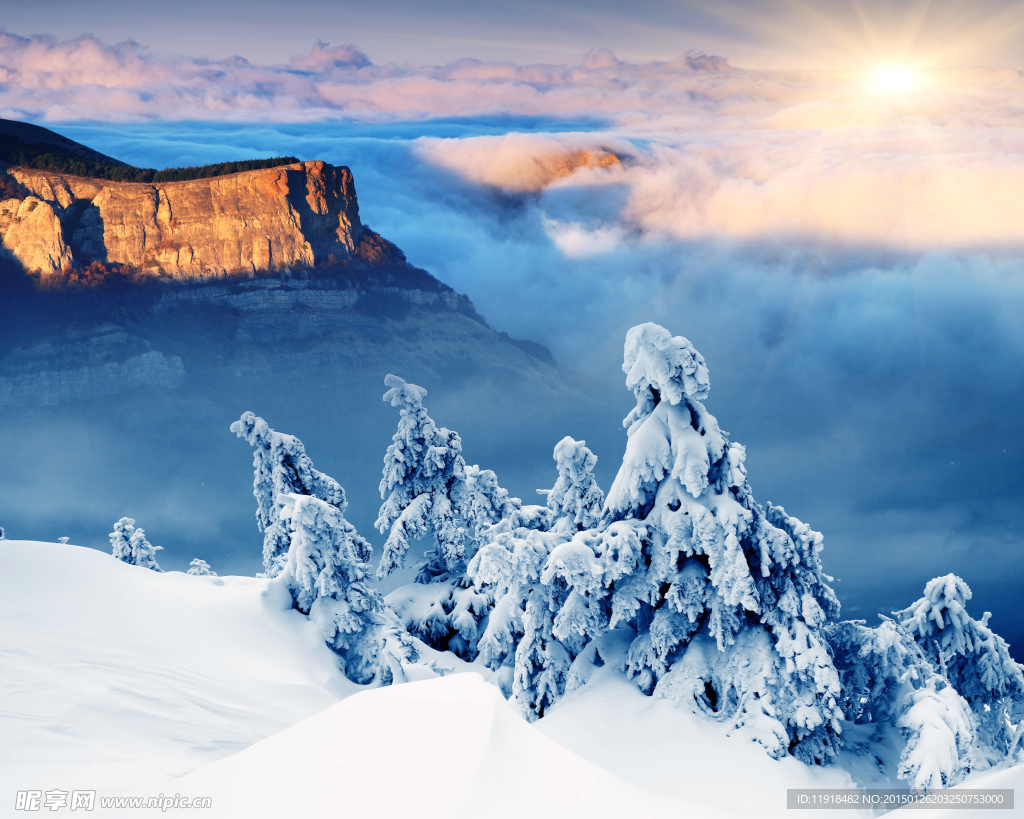 雪山高原风景