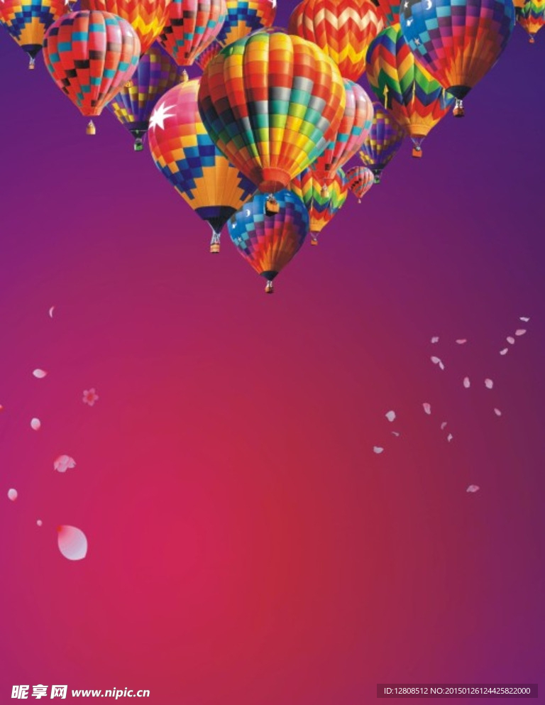 红色气球背景素材