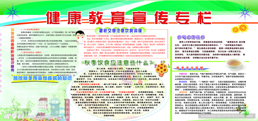 健康教育宣传栏