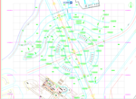 公园景观 主入口广场放线