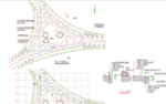公园景观 路口详图