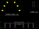 公园景观 大门立面展开图