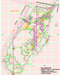 公园景观 放线道路新