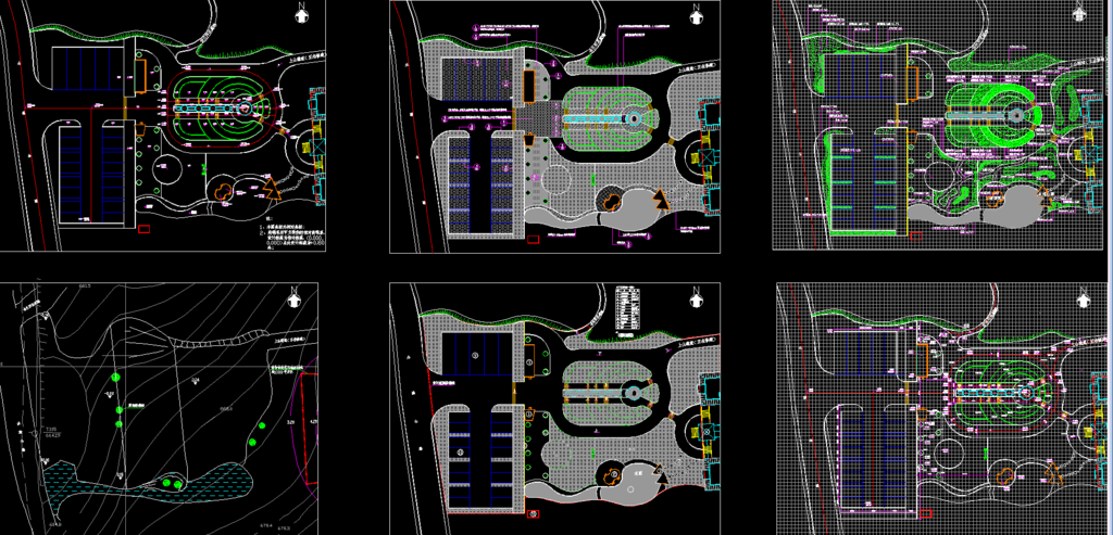 公园景观 公园施工图