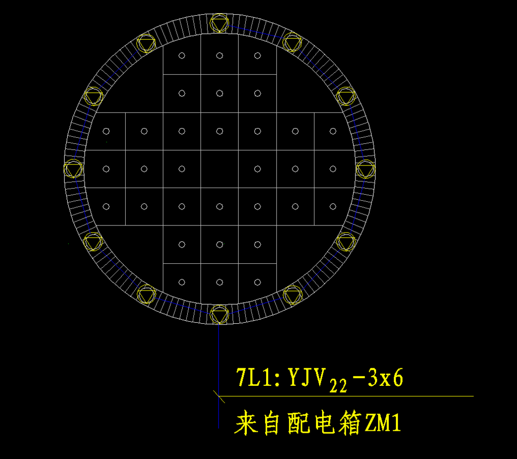 公园景观 旱喷照明大样图