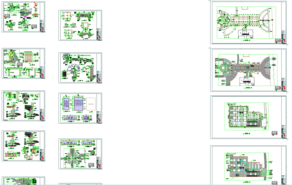 公园景观节点施工图