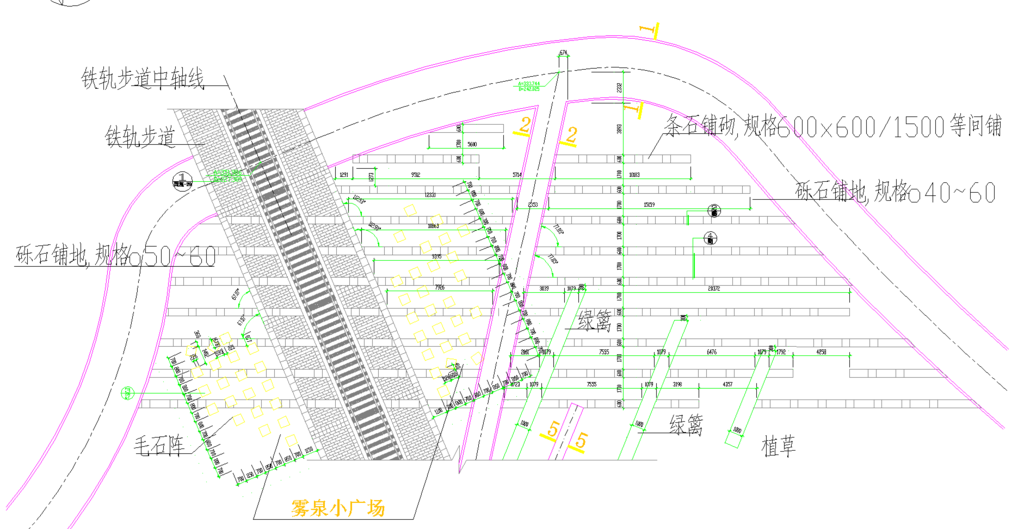 公园景观 雾泉小广场