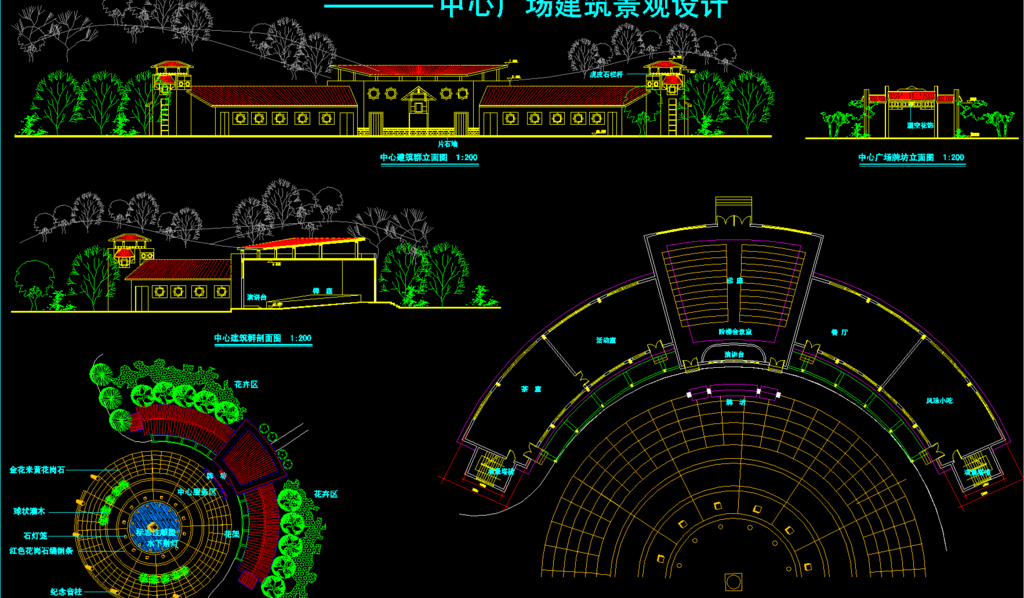 公园景观 中心广场景观设计