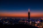 台北 黄昏 夜景 俯瞰
