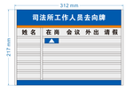 司法所人员去向牌