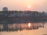 汨罗江夕照