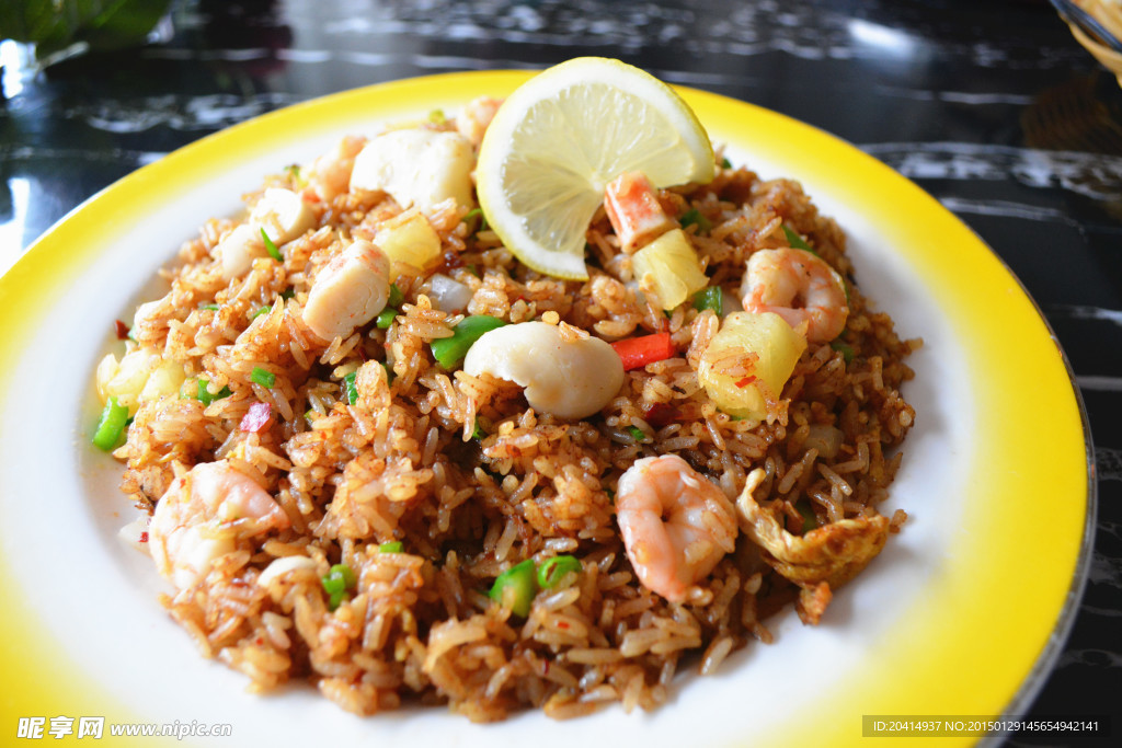 鲜虾炒饭