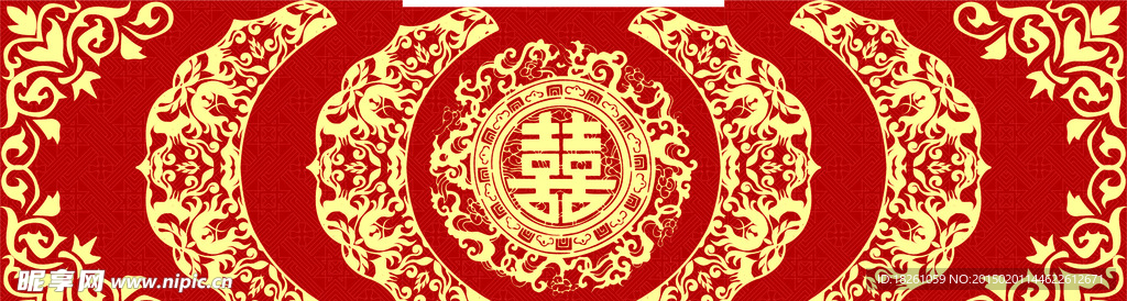 婚礼主题喜庆背景