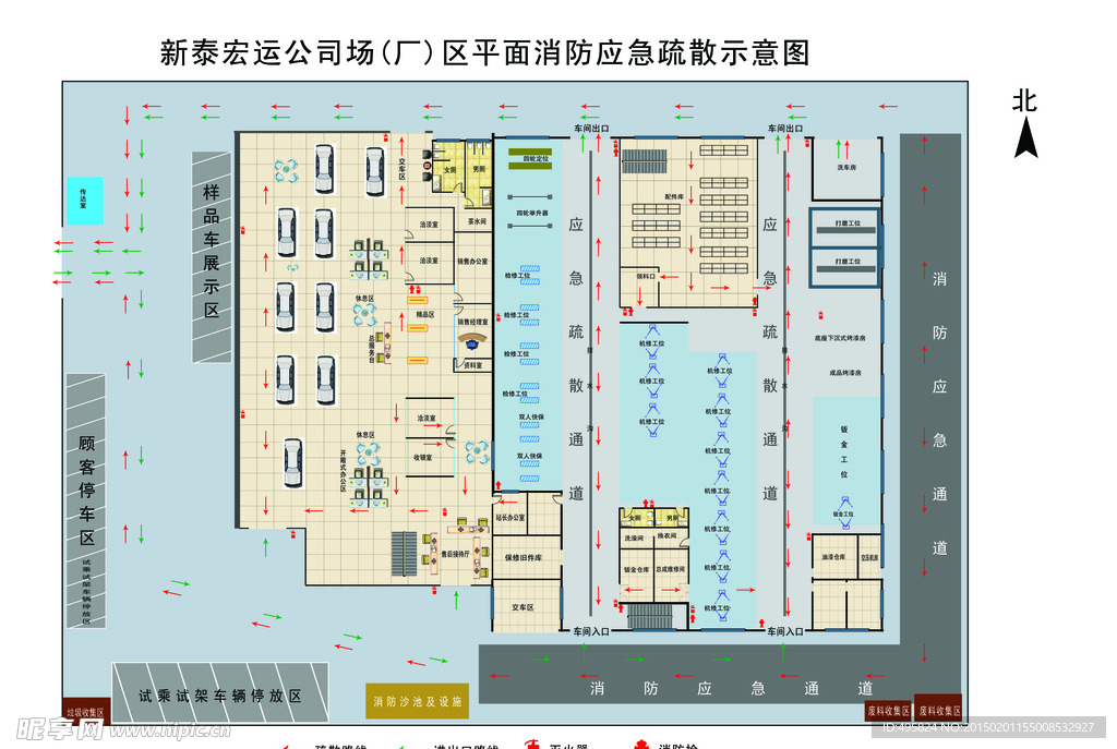 汽车店平面图