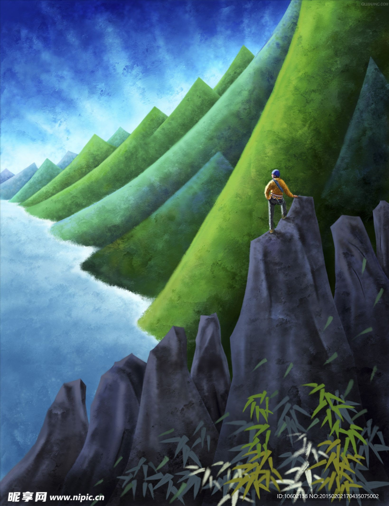 攀爬 山峰