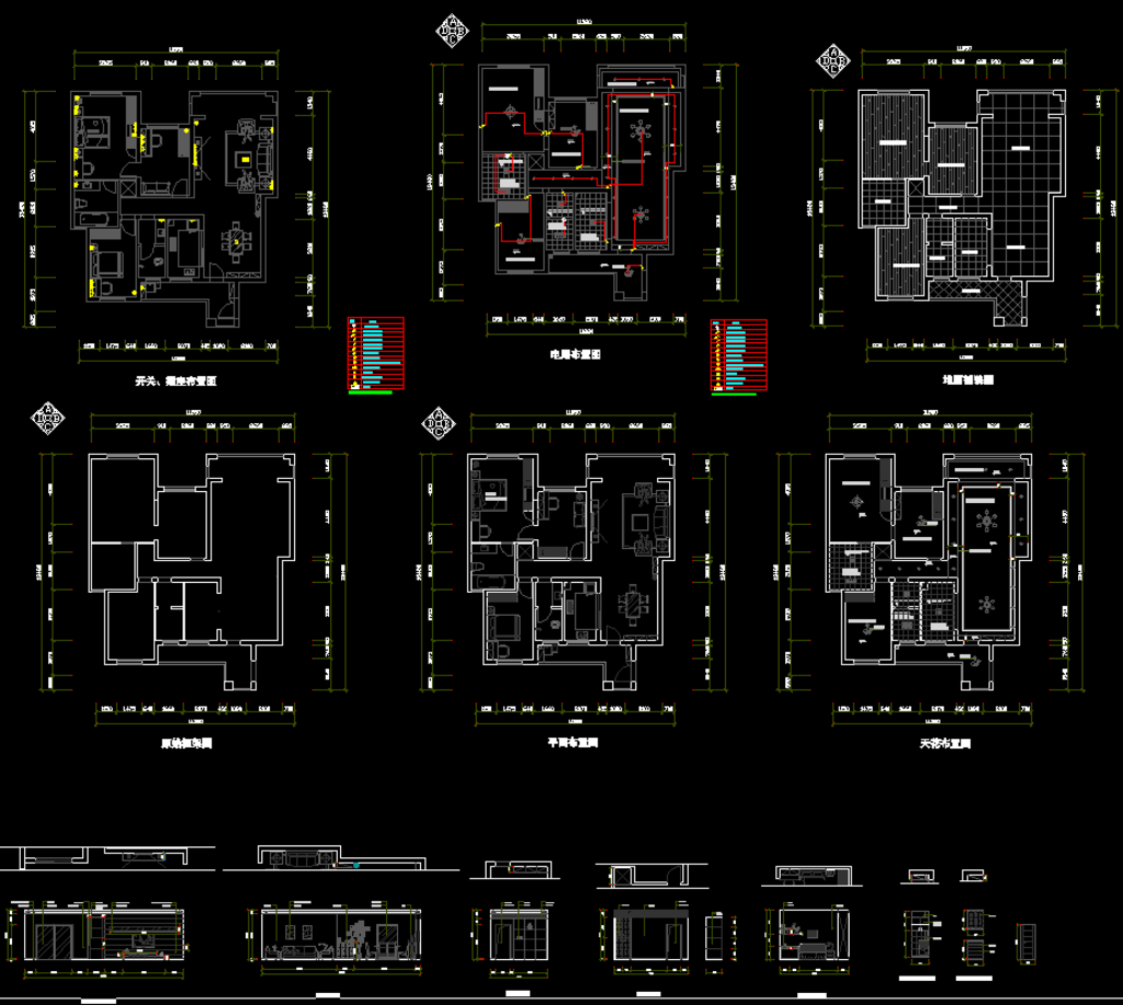 室内设计CAD平面图