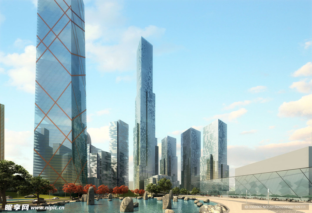 金融中心建筑景观