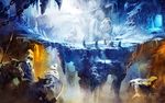 冰雪奇缘 冰雪公主 雪地场景