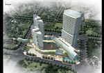 商业建筑鸟瞰图