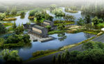 湿地公园建筑景观