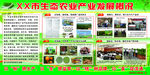 循环农业 绿色调展板